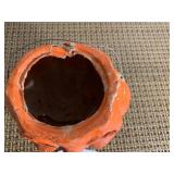 Paper mache pumpkin... Paper mache pumpkin...