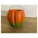Paper mache pumpkin... Paper mache pumpkin...