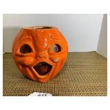 Paper mache pumpkin... Paper mache pumpkin...