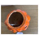 Paper mache pumpkin... Paper mache pumpkin...