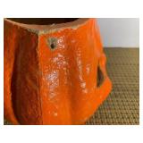 Paper mache pumpkin... Paper mache pumpkin...