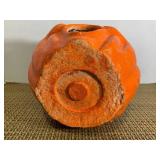 Paper mache pumpkin... Paper mache pumpkin...