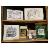 Dept. 56 Snow Village; 2 shelves of... Dept. 56 Snow Village; 2 shelves of...