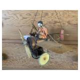 Toy airplane with flight jacket... Toy airplane with flight jacket...