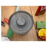 Tobacco tins and gopher ribbon... Tobacco tins and gopher ribbon...