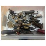 Vintage tools with glass door knobs... Vintage tools with glass door knobs...