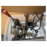 Vintage tools with glass door knobs... Vintage tools with glass door knobs...