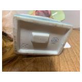 Head vase and doll head... Head vase and doll head...