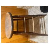 Wood stool and wood pail... Wood stool and wood pail...