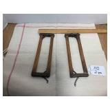 (2) Salesmen sample stanchions ... (2) Salesmen sample stanchions ...