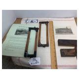 Postcard, salesman sample stanchion... Postcard, salesman sample stanchion...