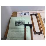 Postcard, salesman sample stanchion... Postcard, salesman sample stanchion...