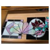 Stained glass and mirror pieces (al... Stained glass and mirror pieces (al...