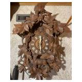German carved cuckoo clock, very de... German carved cuckoo clock, very de...