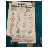 Poster with German terms and symbol... Poster with German terms and symbol...