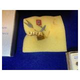 Military insignia pins with case... Military insignia pins with case...