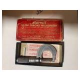 Starrett satin chrome micrometer... Starrett satin chrome micrometer...