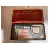 Starrett satin chrome micrometer... Starrett satin chrome micrometer...