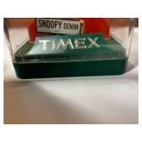 Snoopy Timex watch with denim band... Snoopy Timex watch with denim band...