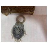 Andrea metal and glass trinket box ... Andrea metal and glass trinket box ...