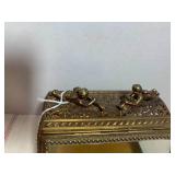 Andrea metal and glass trinket box ... Andrea metal and glass trinket box ...
