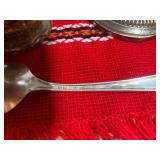 Metal trays, spoons, candle holder;... Metal trays, spoons, candle holder;...