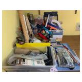 Crafting tools, 4 containers of... Crafting tools, 4 containers of...