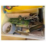 Crafting tools, 4 containers of... Crafting tools, 4 containers of...