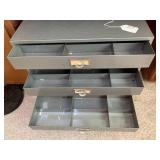 Metal cabinet with drawers, approx.... Metal cabinet with drawers, approx....
