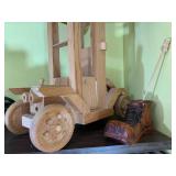 Wood carvings and books, all on 2 s... Wood carvings and books, all on 2 s...