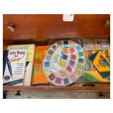 Crayons, paints, pencils, puzzles; ... Crayons, paints, pencils, puzzles; ...