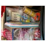 Storage display of ribbon and lace... Storage display of ribbon and lace...