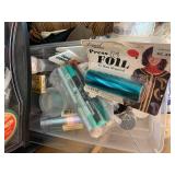 Storage display of ribbon and lace... Storage display of ribbon and lace...