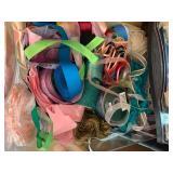 Storage display of ribbon and lace... Storage display of ribbon and lace...