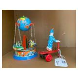 Tin toys - globe carousal made in W... Tin toys - globe carousal made in W...