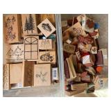 (4) totes of stamping blocks... (4) totes of stamping blocks...