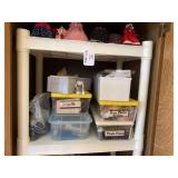 (2) top shelves of miniature collec... (2) top shelves of miniature collec...