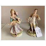 (2) Lefton figurines of young peopl... (2) Lefton figurines of young peopl...