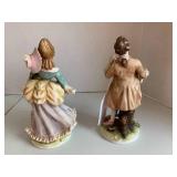 (2) Lefton figurines of young peopl... (2) Lefton figurines of young peopl...