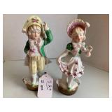 (2) German style figurines... (2) German style figurines...