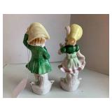 (2) German style figurines... (2) German style figurines...