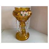 Decorative mantel amber glass vase ... Decorative mantel amber glass vase ...