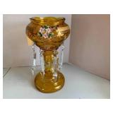 Decorative mantel amber glass vase ... Decorative mantel amber glass vase ...