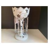 Decorative mantel white glass vase ... Decorative mantel white glass vase ...