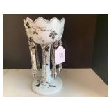 Decorative mantel white glass vase ... Decorative mantel white glass vase ...