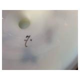 Decorative mantel white glass vase ... Decorative mantel white glass vase ...