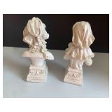 (2) Resin busts of women... (2) Resin busts of women...