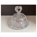 Lead crystal covered butter or chee... Lead crystal covered butter or chee...