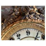 Ansonia mantel clock, with key; hea... Ansonia mantel clock, with key; hea...
