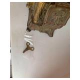 Ansonia mantel clock, with key; hea... Ansonia mantel clock, with key; hea...